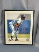 Framed Willie Wilson And Frank White Autographed Photos - Kansas City Royals