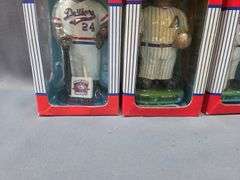 Collectible Series Genuine Hand Painted Bobble Head Dolls, Qty 9, See Description For Names, And Roger Clemens 'Legends Of The Diamond' Limited Edition Bobblehead By Forever Collectibles With Holographic Sticker From MLB