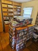 Massive Music Media Collection Including over 70,000 Record Albums, Cassette Tapes, And CDs