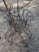 Metal Plant Stands, Qty 2 And Wooden Tripod