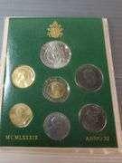 The Morgan Mint Statehood Quarter Dollars 24 Kt Gold Plated Edition Coins From 1999-2000, Vatican Coin Set, And $5 Bermuda Note