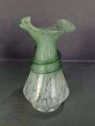 Hand Blown Art Glass Vases, Qty 4