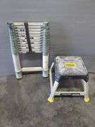 XTEND & CLIMB Telescoping Ladder And Gorilla Ladders Platform