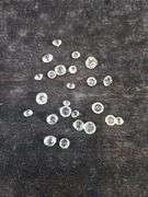 Cut Glass Jewelry Stones, Various Sizes, Qty 24