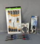 Screwdriver Set, Circuit Tester, Magnetic Parts Holder, and Nut Drivers