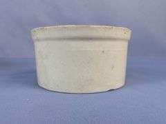Set of Three Stoneware Butter and Cottage Cheese Crocks