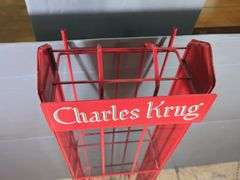 Charles Krug Wine Rack Display