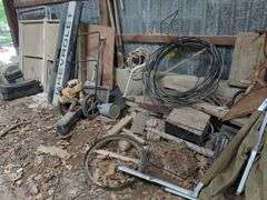 Barn Find - Assorted Tools, Furniture, and Building Materials