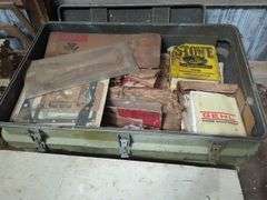 Farm Equipment Parts and Manuals Including Massey Ferguson, Gehl, And White Farm, 3 Trunks