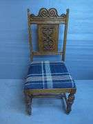 Ornate Wood Dining Table with Matching Chairs