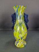 Hand Blown Art Glass Vases, Qty 4