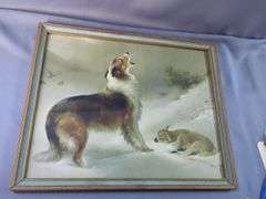 Albrecht Schenck Framed "Found" Lithograph Print