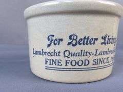 Lambrecht & Cooper's Butter Crock Collection - Creamery Advertising