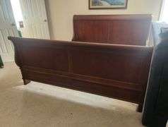 Wooden Sleigh Bed Frame