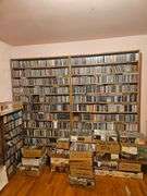 Massive Music Media Collection Including over 70,000 Record Albums, Cassette Tapes, And CDs
