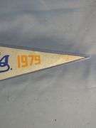 Bruce Chen Autographed Baseball, 1979 Kansas City Royals Stamped Signature Pennant, And Stamped Autograph Baseball