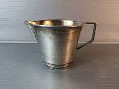 Hallmarked English Sterling Silver Collection Including Sugar Bowl And Creamer, And 925 Stamped Saucer
