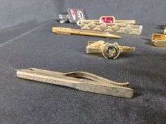 Men's Tie Clip/bar Collection, Qty 17
