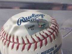 Bruce Chen Autographed Baseball, 1979 Kansas City Royals Stamped Signature Pennant, And Stamped Autograph Baseball