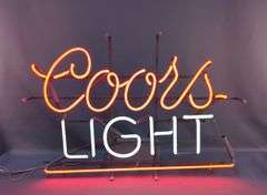 Coors Light Neon Sign