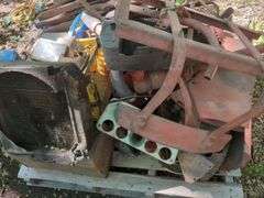 Tractor Parts and Components Including Radiator, Lenses, Mounting Brackets And More, Contents Of Pallet, THURSDAY Pick Up