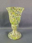Hand Blown Art Glass Vases & Baskets, Total Qty 5