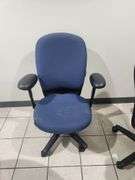 Round Kitchen Table With 2 Rolling Adjustable Office Chairs, Table Is 36" Diameter