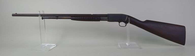 Remington 12-A .22 SLLR Pump Action Rifle SN# 440857, Pendersen's Patent, No Butt Plate, Can't Get Chamber Open image