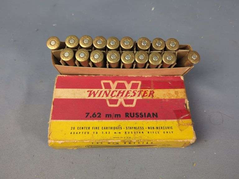 Winchester 7.62mm Russian Ammo, Approx 38 Rounds, Local Pickup Only image