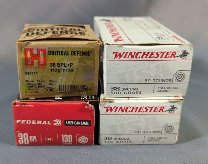 Winchester, Hornady, And Federal 38spl Ammo, Approx 175 Rounds, Local Pickup Only image