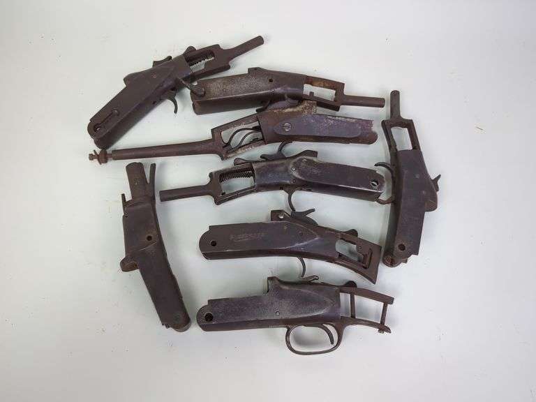Antique Shotgun Receivers, Includes NR Davis & Sons, Hopkins & Allen, Forehand Arms Co, New Long Range Winner, Shootmore, And More, Total Qty 8 image