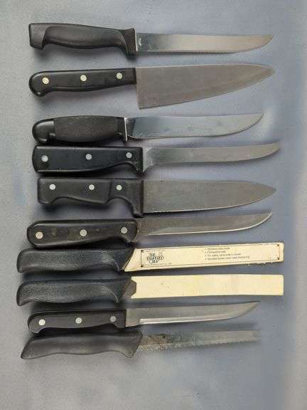 Fixed Blade Knives, Various Types And Sizes, Qty 10 image