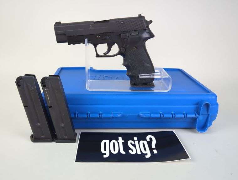 Sig Sauer P226 9mm Para Pistol SN# U760034, 3 Total Mags, Paperwork, In Hard Case, Mags Do Not Lock In Place image
