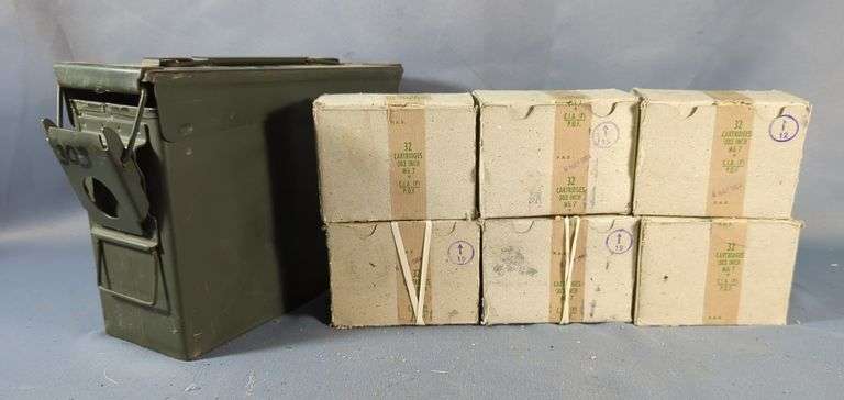 .303 British Ammo, Approx 192 Rds, Contents Of Metal Ammo Can, 7" x 11" x 4" image