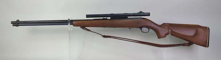 O.F. Mossberg & Sons 346KC .22 SLLR Bolt Action Rifle SN# 38828B, Mossberg No. M4D 4 Power Scope, Leather Sling image