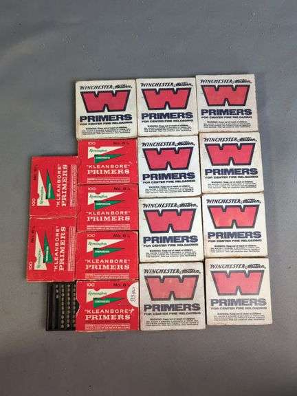 Remington Kleanbore Primers No 6 1/2, Approx Qty 600, And Winchester No 1 1/2-108 Primers, Approx Qty 900, Local Pickup Only image