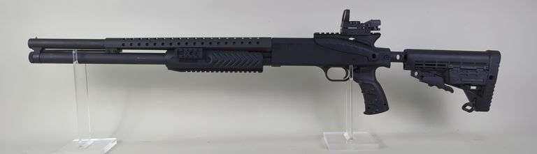 Mossberg 500 12 ga Pump Action Shotgun SN# U354048, Adjustable Stock, Red And Green Dot Sight image