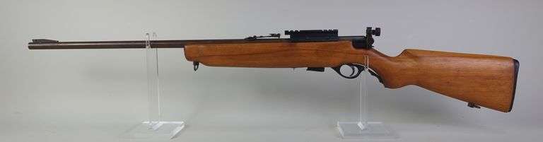 O.F. Mossberg & Sons 42B .22 SLLR Bolt Action Rifle SN# Not Found, Mossberg No. 4A Peep Sight, Scope Rail image