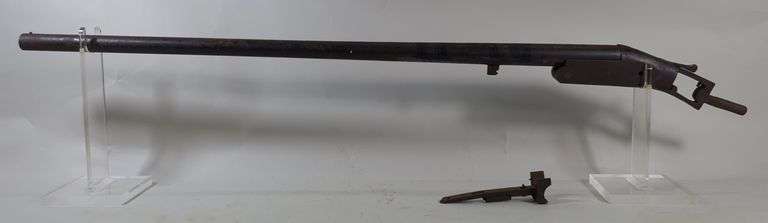 Long Tom 12 ga Top Break Shotgun Receiver SN# 132547, Receiver And Barrel Only, 30" Bbl image