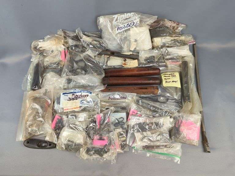 Mossberg Gun Parts, Includes Fore Grips, Trigger Guards, Sights, Triggers, Butt Plate, And More image