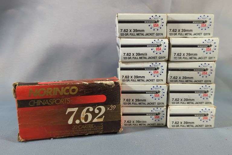 Winchester And Norinco 7.62x39mm Ammo, Approx 220 Rounds, Local Pickup Only image