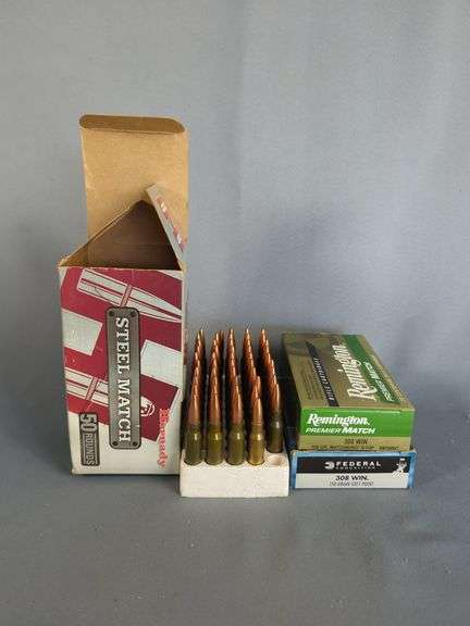 Federal, Remington Premier Match, And Hornady Steel Match .308 Win Ammo, Approx 89 Rds, Local Pickup Only image