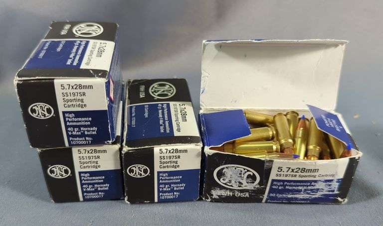 FHN 5.7x28mm Ammo, Approx 200 Rounds, Local Pickup Only image