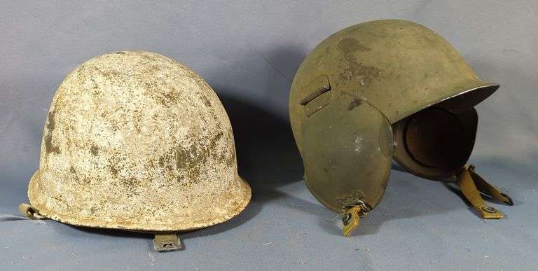US Army Air Force Type M3 Helmet, And 1960s Civil Defense Helmet With Liner image
