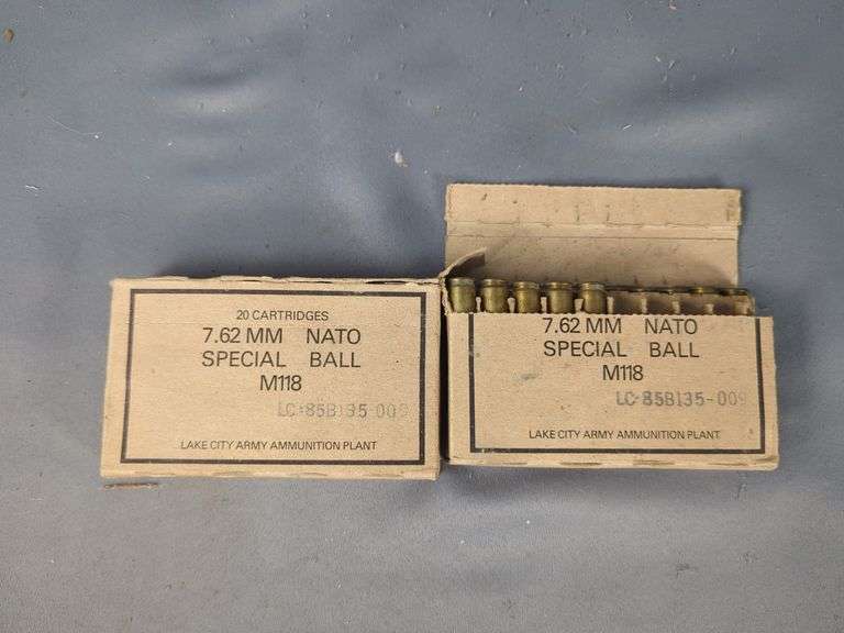 Lake City 7.62 NATO Ammo, Approx 35 Rounds And 5 Spent Brass, Local Pickup Only image
