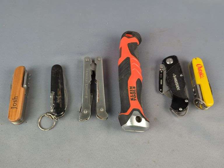 Pocket Knives, Folding Saw, Folding Razor, Multi Tools, Total Qty 6 image