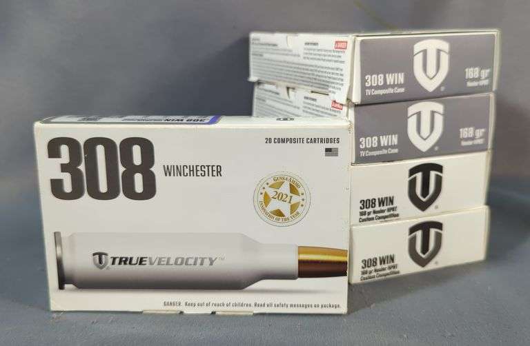 True Velocity 308 Win Ammo, Approx 100 Rounds, Local Pickup Only image