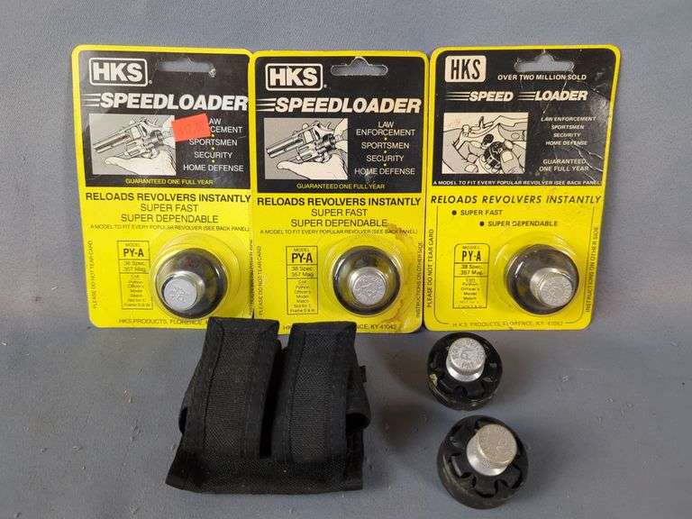 HKS Speedloader Model PY-A, Qty 5, 2 Loaders In Case image
