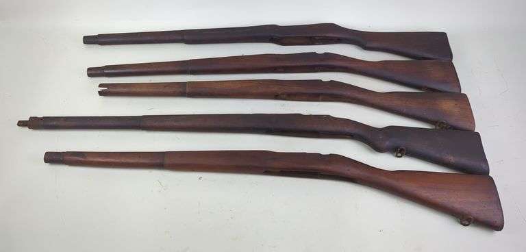 Wood Rifle Stocks, Qty 5, Various Lengths image