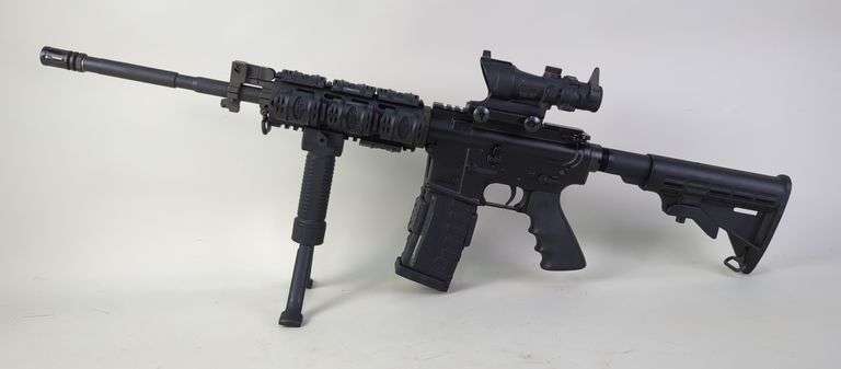 DPMS Panther Arms A-15 .223/5.56mm Rifle SN# DM06134K, 2 Total Mags With Mag Clip, Trijicon Optic, Adjustable Stock image